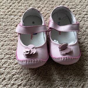 Vibrant Light pink Mary Jane Fiona Baby Walker Shoes - Rileyroos